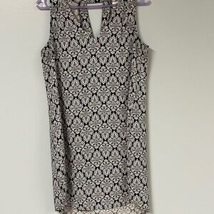 Old Navy Black and White Floral Mini Dress